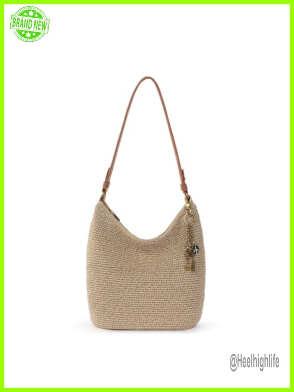 Hand Crochet Hobo Bag Large Women's Purse Everyday Travel Tote